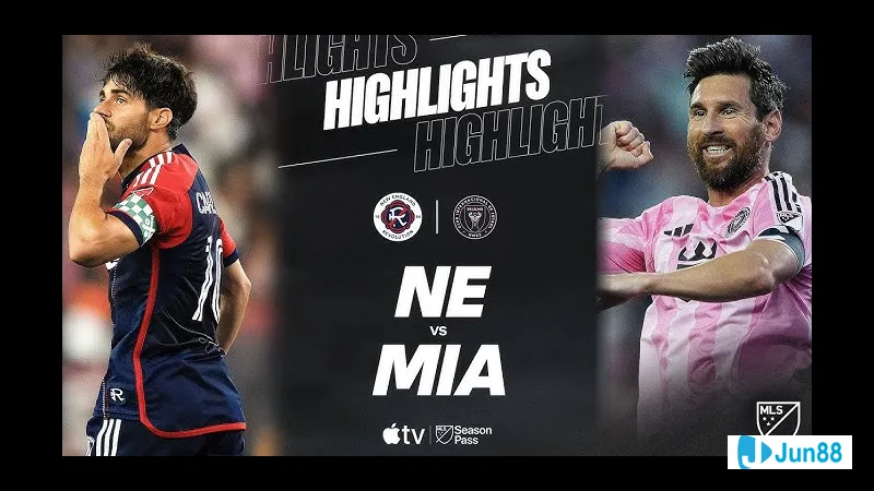 Cầu thủ Inter Miami tự tin dẫn bóng trước áp lực từ cầu thủ New England